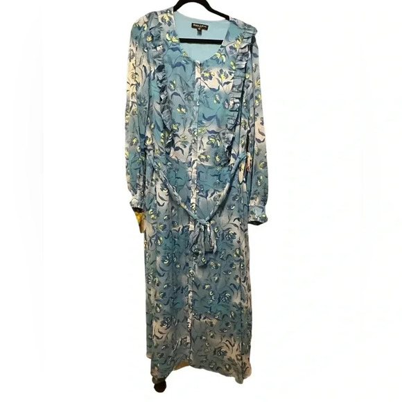 Prabal Gurung paradise blue maxi dress size 3X - Picture 3 of 16